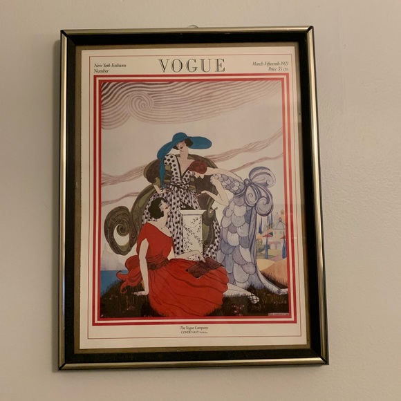 Vogue Other - Vintage Vogue Magazine Cover Poster March 1923 Vogue Other - Vintage Vogue Magazine Cover Poster March 1923